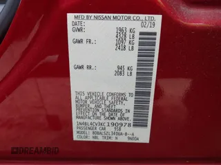 2019 Nissan Altima 2.5 SR with VIN 1N4BL4CV3KC190978, listed as a IAAI auction lot 41908132 with 95,414 mi miles. Bid and sale history available at carsss.com. Image 9.