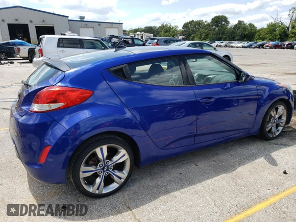 2012 Hyundai Veloster w/Red Int with VIN KMHTC6AD2CU048049, listed as a Copart auction lot 63796274 with 122,914 mi miles and Salvage title. Bid and sale history available at DreamBid. Image 3.