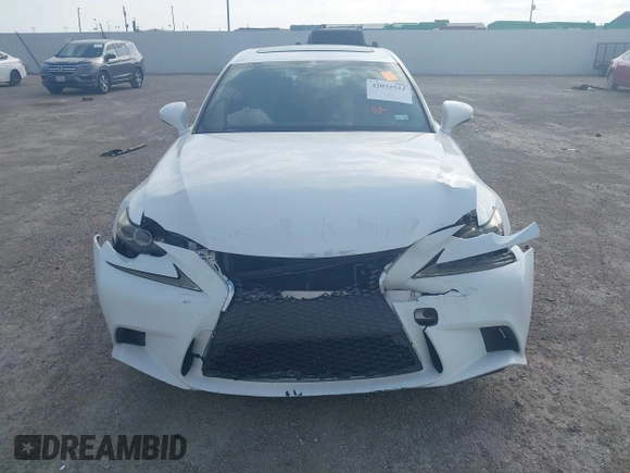2015 Lexus IS 250 with VIN JTHBF1D23F5063645, listed as a IAAI auction lot 42032522 with 265,020 mi miles and . Bid and sale history available at carsss.com. Image 12.