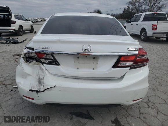 2015 Honda Civic EX-L with VIN 19XFB2F90FE003552, listed as a Copart auction lot 48020205 with 129,021 mi miles and Salvage Title. Bid and sale history available at DreamBid. Image 6.