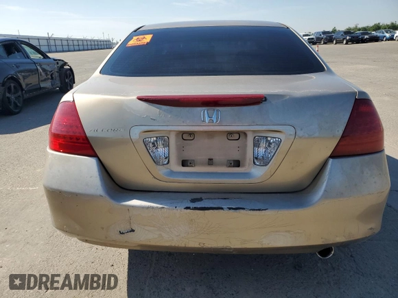 2006 Honda Accord LX с VIN 1HGCM56436A065311, выставлен на аукционе Copart как лот 52353555 с пробегом 254 675 миль миль и Списание • Salvage title. История ставок и продаж доступна на DreamBid. Изображение 6.