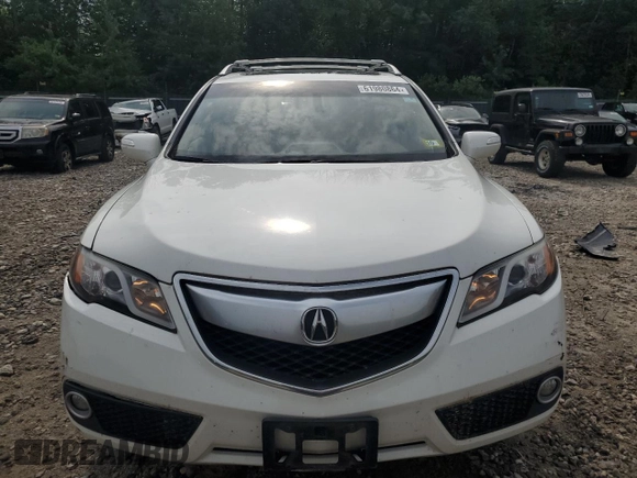 2015 Acura RDX Technology with VIN 5J8TB4H58FL004935, listed as a Copart auction lot 61980864 with 186,319 mi miles and Salvage Title. Bid and sale history available at DreamBid. Image 5.
