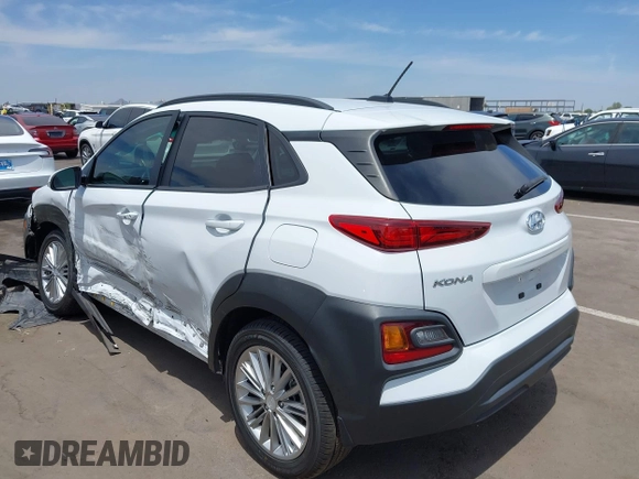 2020 Hyundai Kona SEL with VIN KM8K22AA3LU552610, listed as a IAAI auction lot 42369584 with 37,362 mi miles and . Bid and sale history available at DreamBid. Image 3.