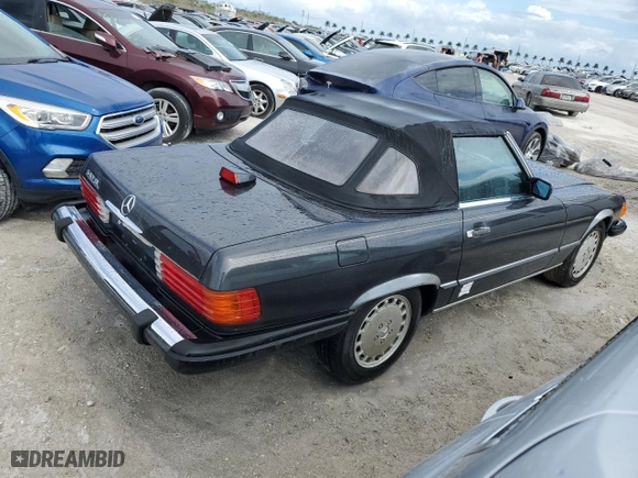 1987 Mercedes-Benz 560 Series 560SL with VIN WDBBA48D9HA060044, listed as a Copart auction lot 76965694 with NaN miles and Non Repairable. Bid and sale history available at carsss.com. Image 3.