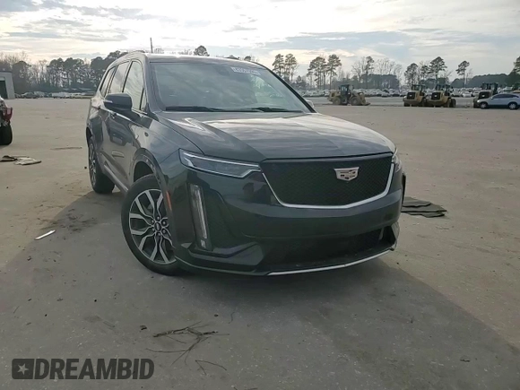 2023 Cadillac XT6 AWD Sport with VIN 1GYKPHRS3PZ150630, listed as a Copart auction lot 43557595 with 54,299 mi miles and Salvage title. Bid and sale history available at DreamBid. Image 12.