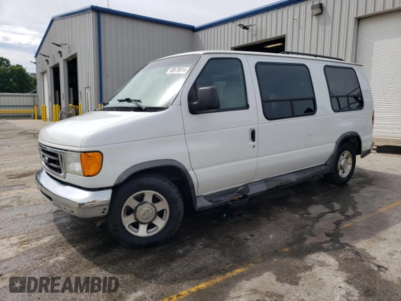 2006 Ford Econoline Cargo Recreational with VIN 1FDRE14W46HA12025, listed as a Copart auction lot 68670614 with 117,301 mi miles and Salvage title. Bid and sale history available at DreamBid. Image 1.