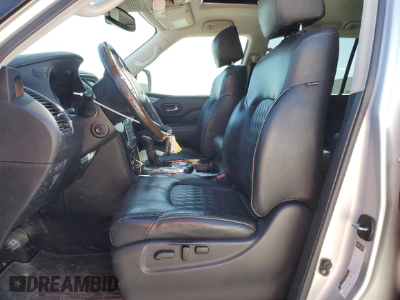 2019 Infiniti QX80 LUXE with VIN JN8AZ2NF0K9682237, listed as a Copart auction lot 76458054 with 200,619 mi miles and Non Repairable. Bid and sale history available at carsss.com. Image 7.