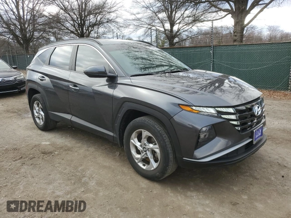 2022 Hyundai Tucson SEL with VIN 5NMJBCAE0NH070468, listed as a Copart auction lot 48060865 with 51,844 mi miles and Salvage Title. Bid and sale history available at carsss.com. Image 4.