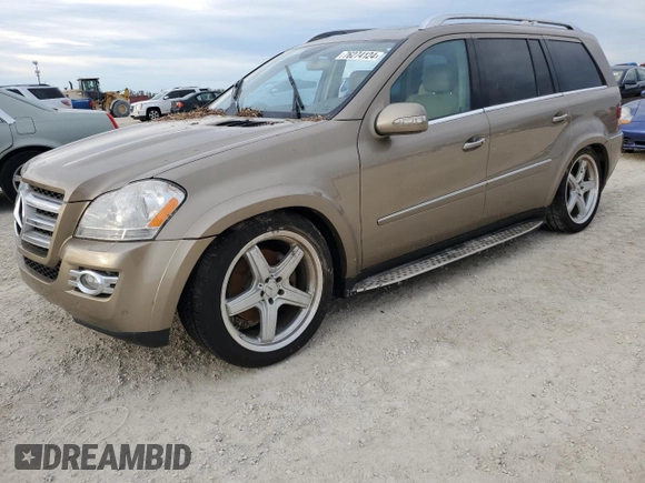 2008 Mercedes-Benz GL-Class 5.5L with VIN 4JGBF86E78A346086, listed as a Copart auction lot 76274124 with Not Provided miles and Clean Title. Bid and sale history available at carsss.com. Image 1.