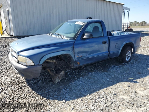 2004 Dodge Dakota with VIN 1D7FL16K54S621119, listed as a Copart auction lot 46801075 with 251,223 mi miles and Salvage Title. Bid and sale history available at carsss.com. Image 1.