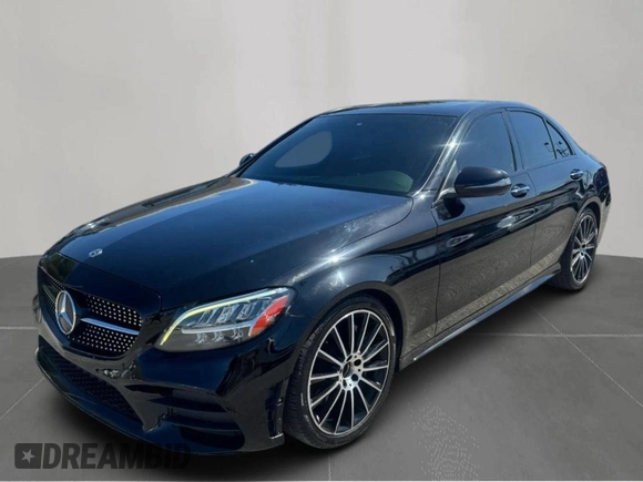 2019 Mercedes-Benz C 300 with VIN 55SWF8DB3KU287744, listed as a Copart auction lot 55195355 with 99,216 mi miles and Clean Title. Bid and sale history available at DreamBid. Image 2.
