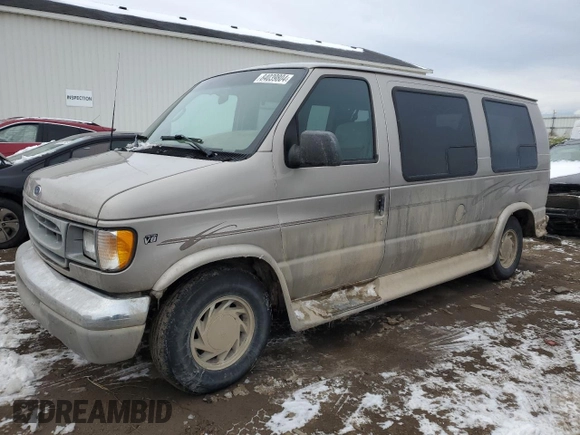 2002 Ford Econoline Cargo with VIN 1FDRE14W12HB32827, listed as a Copart auction lot 84039804 with 263,809 mi miles and Clean Title. Bid and sale history available at DreamBid. Image 1.