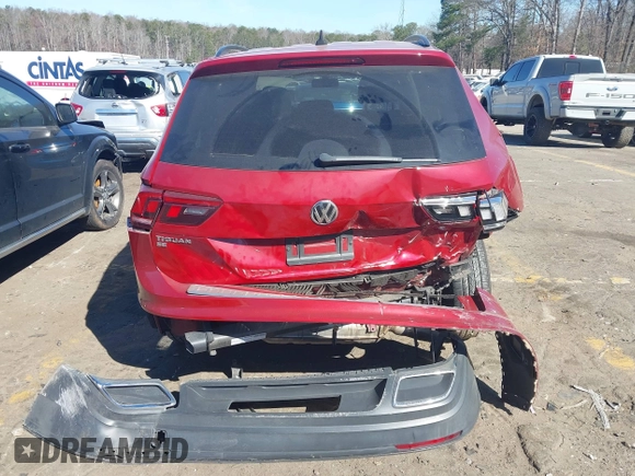 2019 Volkswagen Tiguan SE with VIN 3VV3B7AX6KM161627, listed as a IAAI auction lot 41698592 with 108,966 mi miles and . Bid and sale history available at DreamBid. Image 16.