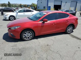 2016 Mazda 3 i Grand Touring with VIN JM1BM1X78G1319902, listed as a Copart auction lot 61458435 with 92,957 mi miles and Salvage title. Bid and sale history available at DreamBid. Image 1.