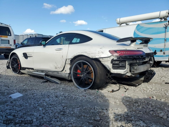 2018 Mercedes-Benz AMG GT with VIN WDDYJ7KAXJA020269, listed as a Copart auction lot 46526755 with 0 mi miles and Salvage Title. Bid and sale history available at carsss.com. Image 2.