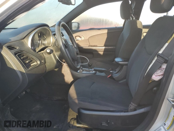 2012 Chrysler 200 LX with VIN 1C3CCBAG1CN183853, listed as a Copart auction lot 49124265 with 207,787 mi miles and Salvage Title. Bid and sale history available at DreamBid. Image 7.