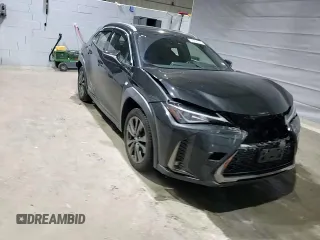 2020 Lexus UX 250h F Sport with VIN JTHR9JBHXL2025565, listed as a Copart auction lot 48895135 with 48,393 mi miles and Salvage title. Bid and sale history available at DreamBid. Image 10.