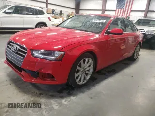 2013 Audi A4 Premium Plus with VIN WAUHFAFLXDN047308, listed as a Copart auction lot 50954315 with 110,900 mi miles and Salvage Title. Bid and sale history available at carsss.com. Image 1.