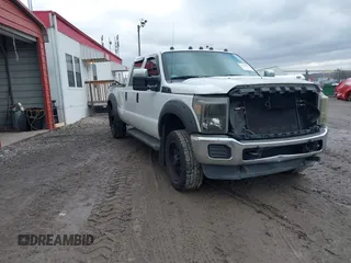 2012 Ford Super Duty F-250 SRW XL with VIN 1FT7W2B68CEB14653, listed as a IAAI auction lot 41318010 with 138,053 mi miles. Bid and sale history available at carsss.com. Image 1.