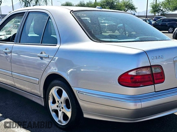 2002 Mercedes-Benz E-Class with VIN WDBJF65J22B493337, listed as a Copart auction lot 87359874 with 0 mi miles and Clean Title. Bid and sale history available at carsss.com. Image 3.