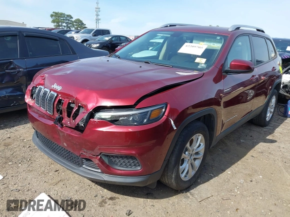 2020 Jeep Cherokee Latitude with VIN 1C4PJLCB8LD525301, listed as a IAAI auction lot 42209705 with 48,250 mi miles and . Bid and sale history available at DreamBid. Image 17.
