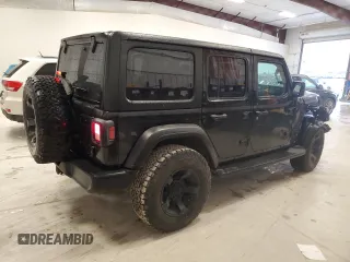 2022 Jeep Wrangler Unlimited Sport with VIN 1C4HJXDG4NW206622, listed as a Copart auction lot 87664525 with 62,240 mi miles and Salvage Title. Bid and sale history available at DreamBid. Image 3.