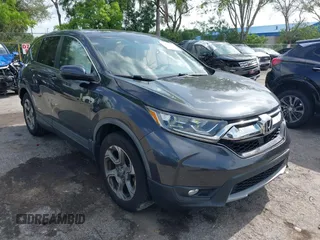2017 Honda CR-V EX-L z VIN 7FARW1H89HE022411, wystawiony jako IAAI lot #42366912 z przebiegiem 82 611 mil mil oraz . Historia ofert i sprzedaży dostępna na DreamBid. Obrazek 1.