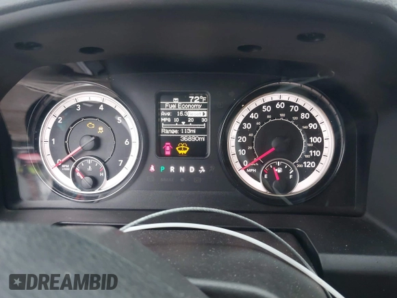2019 Ram 1500 Tradesman with VIN 1C6RR6FG7KS540500, listed as a IAAI auction lot 42428496 with 36,890 mi miles and . Bid and sale history available at DreamBid. Image 7.