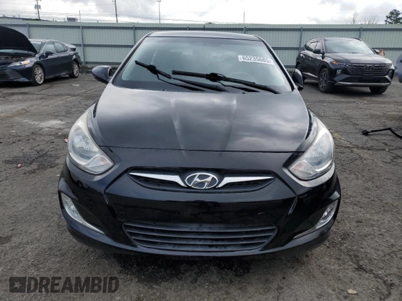 2012 Hyundai Accent SE with VIN KMHCU5AE1CU019559, listed as a Copart auction lot 65235685 with 119,556 mi miles and Salvage title. Bid and sale history available at DreamBid. Image 5.