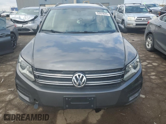 2017 Volkswagen Tiguan S with VIN WVGBV7AXXHK012411, listed as a Copart auction lot 53929045 with Not Provided miles and Clean Title. Bid and sale history available at DreamBid. Image 5.