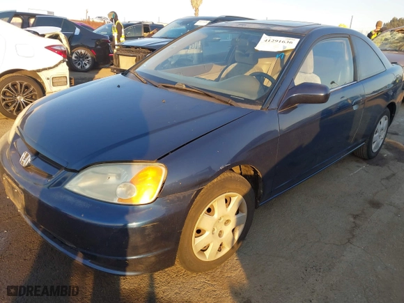 2002 Honda Civic EX with VIN 1HGEM21012L097748, listed as a IAAI auction lot 41291636 with 181,824 mi miles. Bid and sale history available at carsss.com. Image 19.