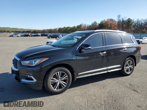 2017 Infiniti QX60 with VIN 5N1DL0MM6HC554882, listed as a Copart auction lot 54297515 with 82,996 mi miles and Salvage Title. Bid and sale history available at DreamBid. Image 1.