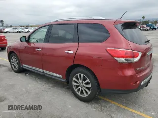 2015 Nissan Pathfinder SL with VIN 5N1AR2MN7FC640690, listed as a Copart auction lot 55817655 with 116,718 mi miles and Salvage title. Bid and sale history available at DreamBid. Image 2.