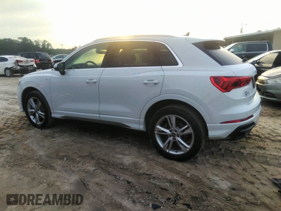 2022 Audi Q3 S line Premium Plus with VIN WA1EECF35N1035137, listed as a IAAI auction lot 42279961 with 43,458 mi miles and . Bid and sale history available at DreamBid. Image 14.