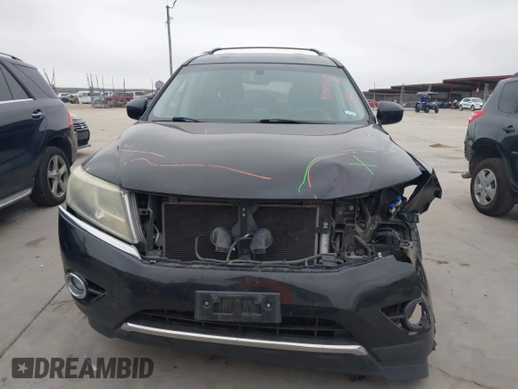 2014 Nissan Pathfinder SV with VIN 5N1AR2MN7EC642485, listed as a IAAI auction lot 41289930 with 156,759 mi miles. Bid and sale history available at carsss.com. Image 6.