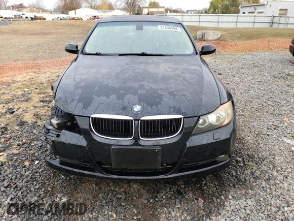 2006 BMW 3 Series 325xi with VIN WBAVD13536KV13065, listed as a Copart auction lot 81038394 with 0 mi miles and Salvage Title. Bid and sale history available at carsss.com. Image 5.