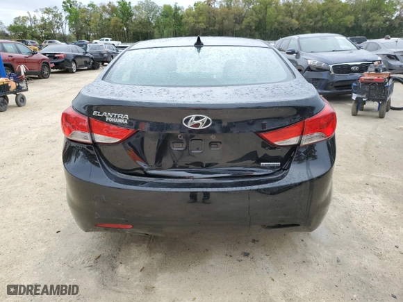 2013 Hyundai Elantra GLS with VIN 5NPDH4AE2DH289046, listed as a Copart auction lot 49861545 with 91,497 mi miles and Salvage Title. Bid and sale history available at carsss.com. Image 6.