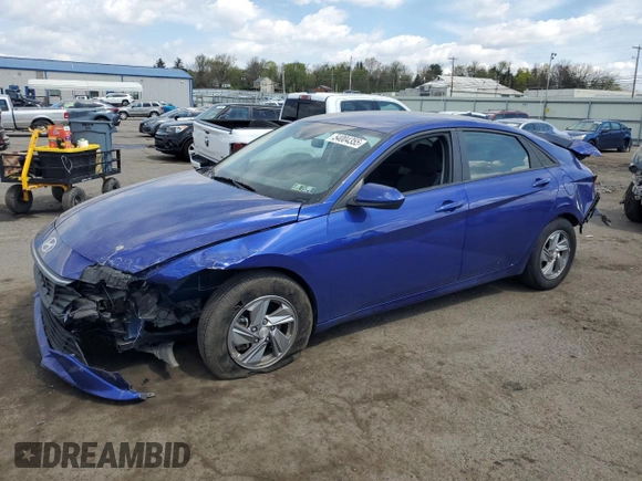 2024 Hyundai Elantra SE z VIN KMHLL4DGXRU654573, wystawiony jako Copart lot #54004355 z przebiegiem 10 453 mil mil oraz Szkoda całkowita • Salvage title. Historia ofert i sprzedaży dostępna na DreamBid. Obrazek 1.