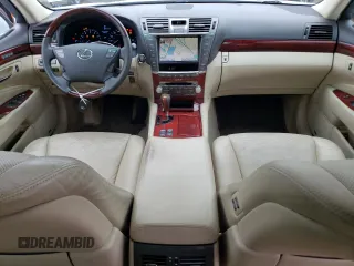 2010 Lexus LS 460 with VIN JTHCL5EF7A5008324, listed as a Copart auction lot 53737905 with 127,097 mi miles and Salvage title. Bid and sale history available at DreamBid. Image 8.