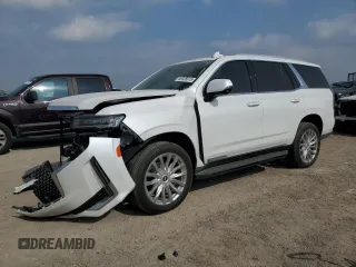 2024 Cadillac Escalade 4WD Premium Luxury z VIN 1GYS4BKL9RR184065, wystawiony jako Copart lot #49335615 z przebiegiem 8 575 mil mil oraz Szkoda całkowita • Salvage title. Historia ofert i sprzedaży dostępna na DreamBid. Obrazek 1.