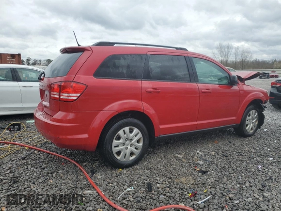 2016 Dodge Journey American Value with VIN 3C4PDCAB7GT223489, listed as a Copart auction lot 47780555 with 135,877 mi miles and Salvage Title. Bid and sale history available at DreamBid. Image 3.