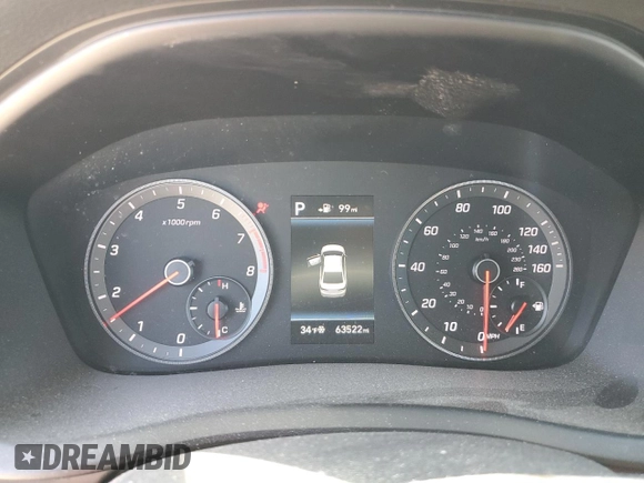 2018 Hyundai Sonata Sport with VIN 5NPE34AF3JH615833, listed as a Copart auction lot 45702425 with 63,522 mi miles and Salvage Title. Bid and sale history available at carsss.com. Image 9.