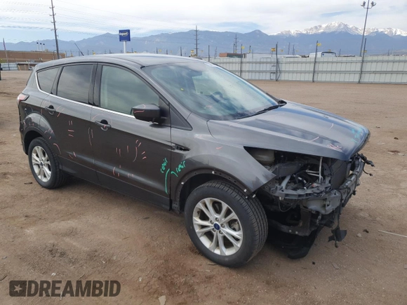 2017 Ford Escape SE with VIN 1FMCU9GD6HUE72847, listed as a Copart auction lot 53443735 with 106,462 mi miles and Salvage Title. Bid and sale history available at carsss.com. Image 4.