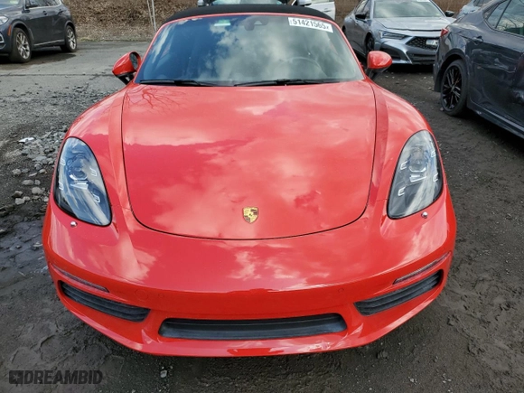 2022 Porsche 718 Boxster S with VIN WP0CB2A81NS221111, listed as a Copart auction lot 51421565 with 6,222 mi miles and Salvage Title. Bid and sale history available at carsss.com. Image 5.