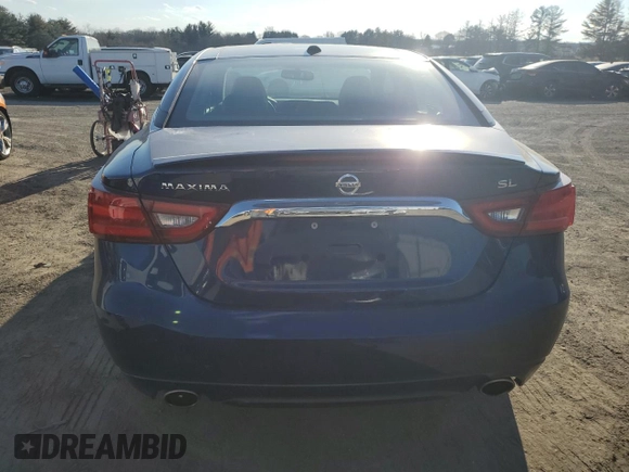 2018 Nissan Maxima SV with VIN 1N4AA6AP7JC408808, listed as a Copart auction lot 46719635 with 43,583 mi miles and Salvage Title. Bid and sale history available at DreamBid. Image 6.