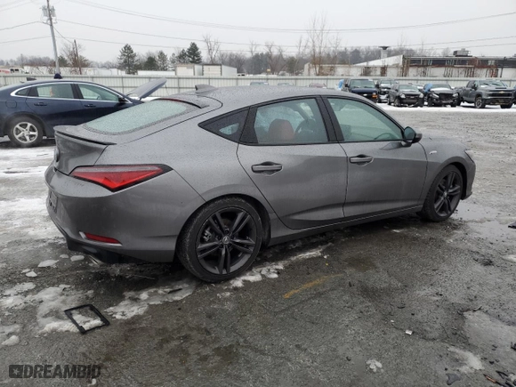 2025 Acura Integra w/A-Spec Package with VIN 19UDE4H38SA002022, listed as a Copart auction lot 43385015 with 8,872 mi miles and Salvage Title. Bid and sale history available at carsss.com. Image 3.