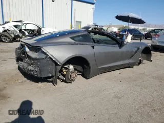 2015 Chevrolet Corvette 2LT with VIN 1G1YC2D79F5104035, listed as a Copart auction lot 68893664 with 56,029 mi miles and Salvage Title. Bid and sale history available at carsss.com. Image 3.