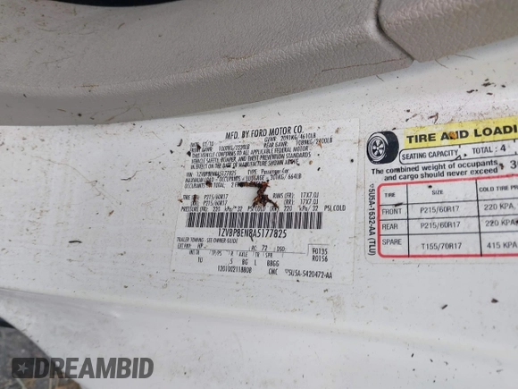 2010 Ford Mustang V6 с VIN 1ZVBP8EN8A5177825, выставлен на аукционе IAAI как лот 41828793 с пробегом Не указан миль и . История ставок и продаж доступна на DreamBid. Изображение 9.