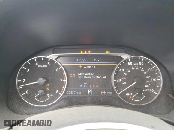 2023 Nissan Altima 2.5 SR with VIN 1N4BL4CV7PN333121, listed as a Copart auction lot 47460585 with 27,537 mi miles and Salvage Title. Bid and sale history available at carsss.com. Image 9.