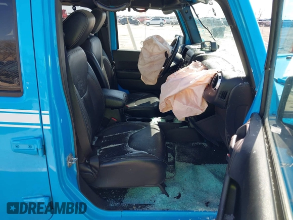 2017 Jeep Wrangler Unlimited Sahara with VIN 1C4BJWEG8HL655998, listed as a IAAI auction lot 41906919 with 100,350 mi miles and . Bid and sale history available at DreamBid. Image 5.